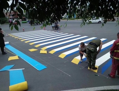 葫芦岛葫芦岛彩色路面标线施工